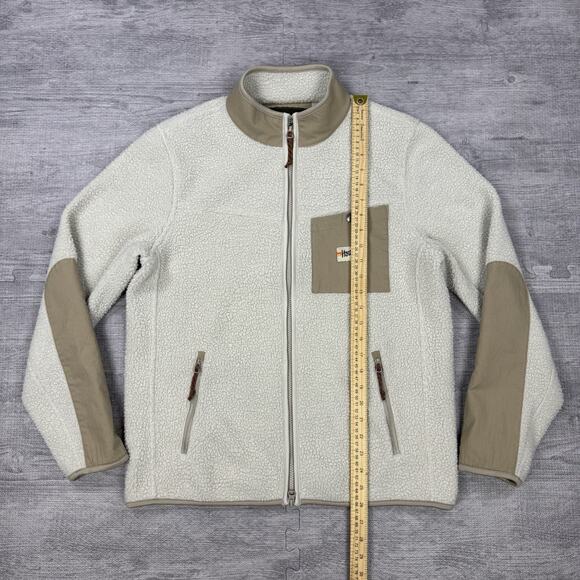 Howler Brothers Men’s S Chisos Fleece Jacket Oatmeal Cream Hiking Outdoor EUC - Picture 3 of 15